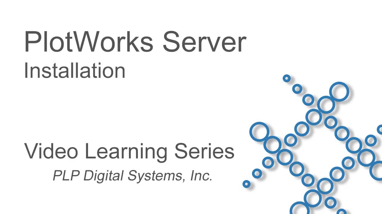 PlotWorks Server - Installation